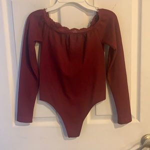 Off the shoulder body suit